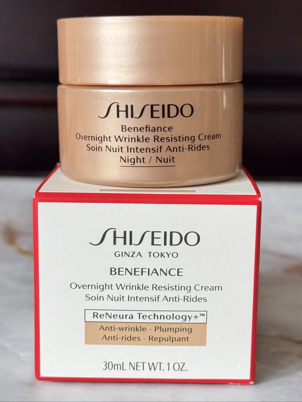 Shiseido Benefiance Overnight Wrinkle Resisting Cream - 30ml - New In Box
